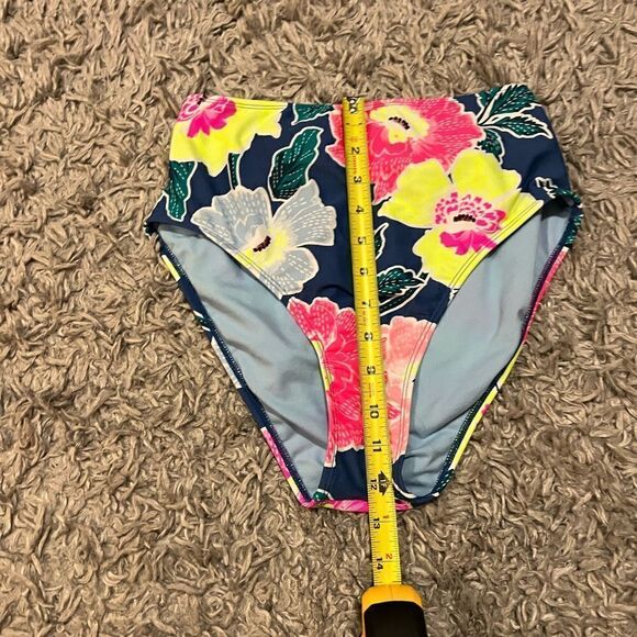 Xhilaration High Floral bikini Bottom sz M - Picture 3 of 3